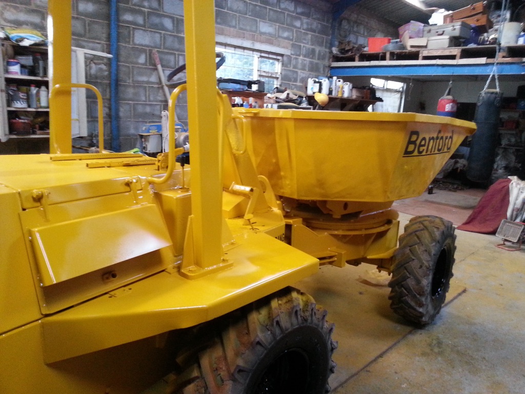 Site Dumper after blasting and painted after a visit from us